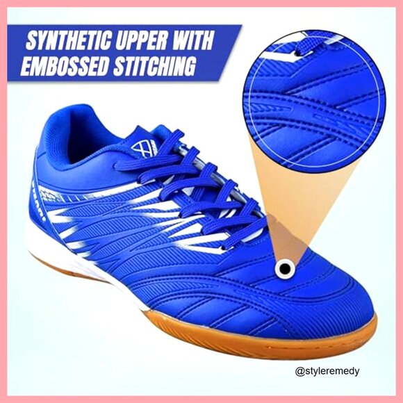 Lightweight Indoor Soccer Shoes with Synthetic Upper and Non-Marking Rubber main image 7